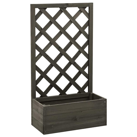 Vidaxl latwerkplantenbak 50x25x90 cm Festkiefergrau