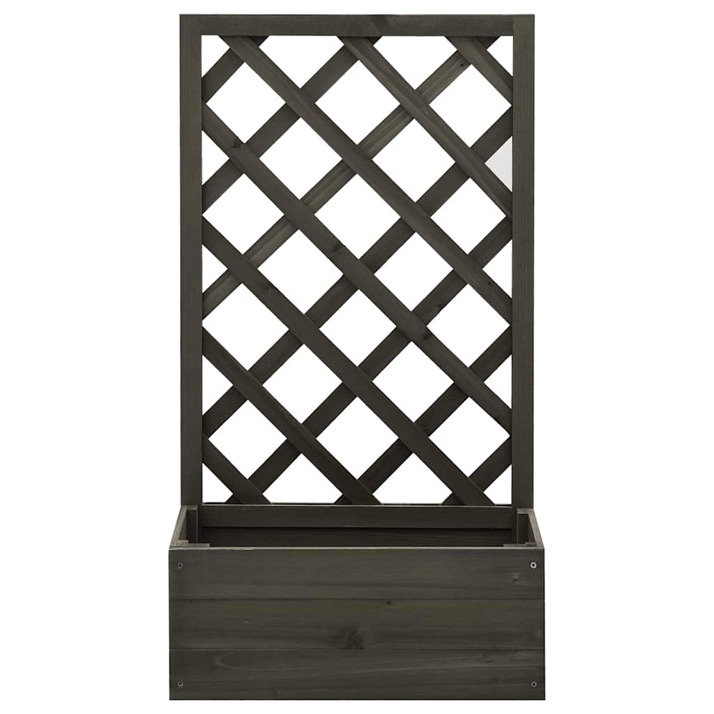 Vidaxl latwerkplantenbak 50x25x90 cm Festkiefergrau
