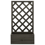 Vidaxl latwerkplantenbak 50x25x90 cm Festkiefergrau