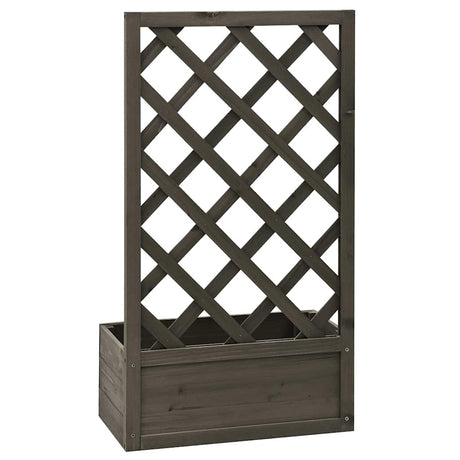 Vidaxl latwerkplantenbak 50x25x90 cm Festkiefergrau