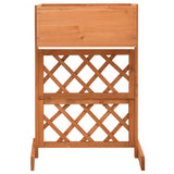 Vidaxl latwerkplantenbak 45x30x74 cm Festkiefer Orange
