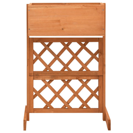 Vidaxl latwerkplantenbak 45x30x74 cm Festkiefer Orange