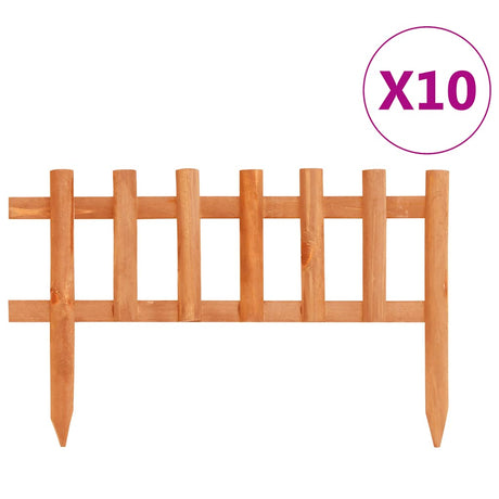 Vidaxl -Gazonkanten 10 ST 4,4 m Vurenhout