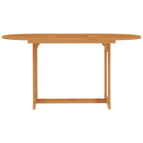 Vidaxl tuintafel 150x90x75 cm massief teakhout
