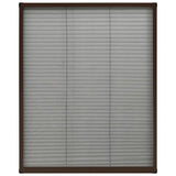 Vidaxl Fenster Plissé 60x80 cm Aluminiumbraun