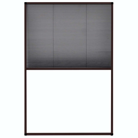 Vidaxl Fenster Plissé 80x120 cm Aluminiumbraun