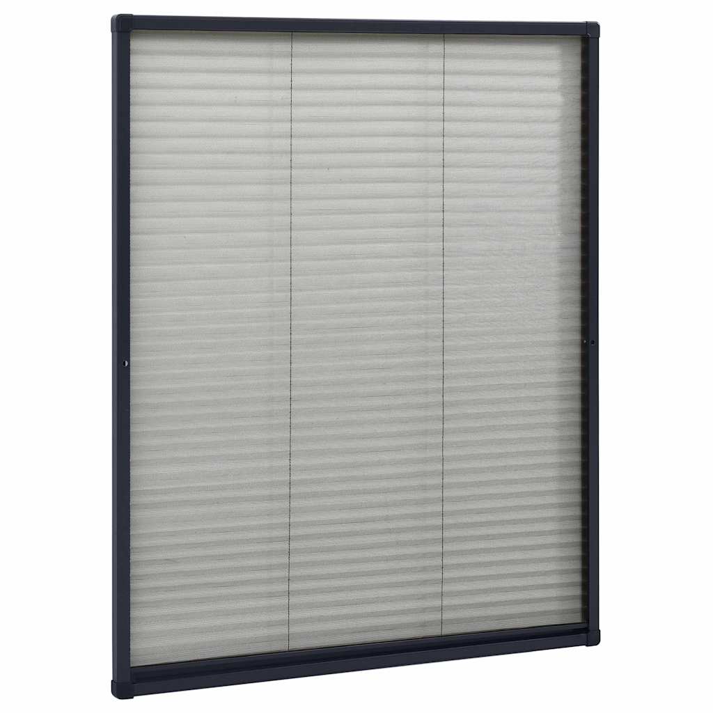 Vidaxl Fenster Plissé 60x80 cm Aluminium -Anthrazit -ausgelöst
