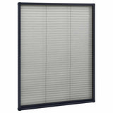 Vidaxl Fenster Plissé 60x80 cm Aluminium -Anthrazit -ausgelöst