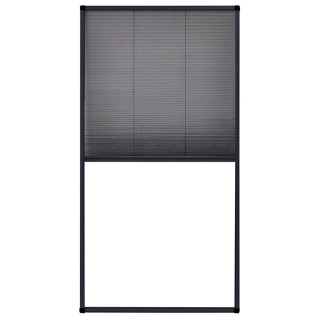 Vidaxl raamhor plissé 80x160 cm aluminium antraciet