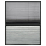 Vidaxl Raamhor Plissé mit Unterschlagung 60x80 cm Aluminium