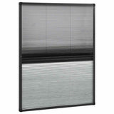 Vidaxl Raamhor Plissé mit Unterschlagung 80x100 cm Aluminium