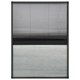Vidaxl Raamhor Plissé mit Blackout 80x120 cm Aluminium