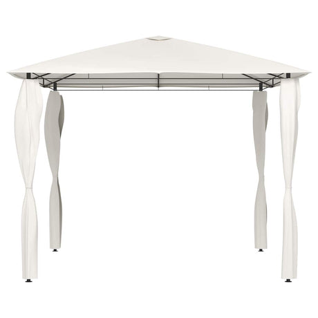 Vidaxl -Laube mit Stangenabdeckungen 160 g m² 3x3x2,6 m cremefarben