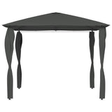 Vidaxl -Laube mit Pole abdeckt 160 g m² 3x3x2,6 m Anthrazitfarbe