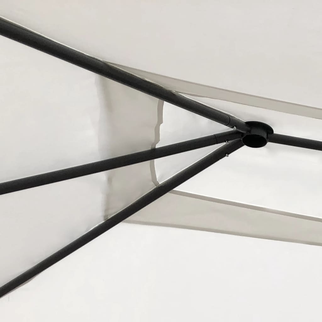 Vidaxl -Laube mit Stangenabdeckungen 160 g m² 3x4x2,6 m cremefarben