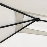 Vidaxl -Laube mit Stangenabdeckungen 160 g m² 3x4x2,6 m cremefarben