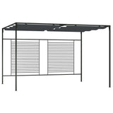 Vidaxl -Laube mit ausziehbarem Dach 180 g m² 4x3x2,3 m Anthrazit -Gelenkt