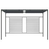 Vidaxl -Laube mit ausziehbarem Dach 180 g m² 4x3x2,3 m Anthrazit -Gelenkt