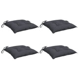 VIDAXL -Stuhlkissen 4 PCs 40x40x7 cm Oxford Stoffanthrazit -gelöscht