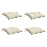 VIDAXL -Stuhlkissen 4 PCs 40x40x7 cm Oxford Fabric Crèmewit