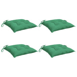 VIDAXL -Stuhlkissen 4 Stcs 40x40x7 cm Oxford Fabric Green
