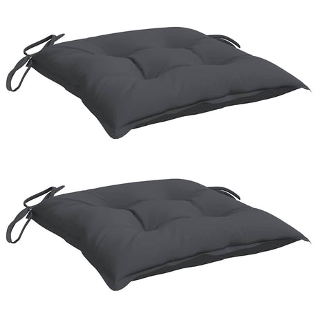 Vidaxl stoelkussens 2 st 50x50x7 cm oxford stof antracietkleurig