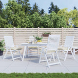 VIDAXL -Stuhlkissen 4 ST 50x50x7 cm Oxford Stoffcrèmewit