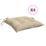 Vidaxl stoelkussens 4 st 50x50x7 cm oxford stof beige