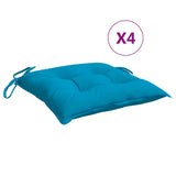 Vidaxl Stuhlkissen 4 ST 50x50x7 cm Oxford Stoff hellblau