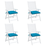 Vidaxl Stuhlkissen 4 ST 50x50x7 cm Oxford Stoff hellblau