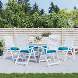 Vidaxl Stuhlkissen 6 ST 50 x 50 x 7 cm Oxford Stoff hellblau