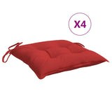 Vidaxl stoelkussens 4 st 50x50x7 cm oxford stof rood