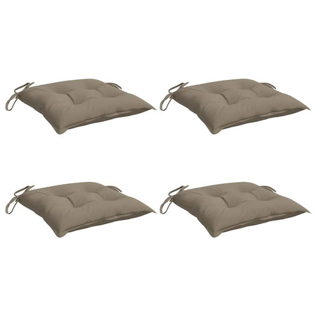 Vidaxl stoelkussens 4 st 50x50x7 cm oxford stof taupe