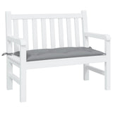 Vidaxl Garden Bench Kissen 100x50x7 cm Oxford Stoff grau