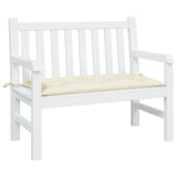 Vidaxl Garden Bench Kissen 100x50x7 cm Oxford Stoff Crème -Colored
