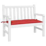 Vidaxl Garden Bench Kissen 100x50x7 cm Oxford Stoff rot