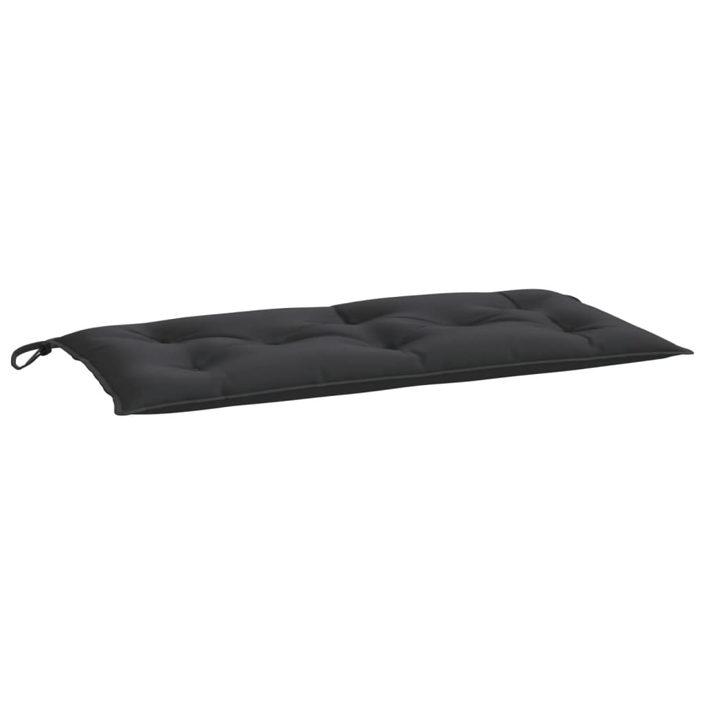 Vidaxl Garden Bench Kissen 100x50x7 cm Oxford Stoff schwarz