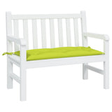 Vidaxl Garden Bench Kissen 100x50x7 cm Oxford Stoff klar grün