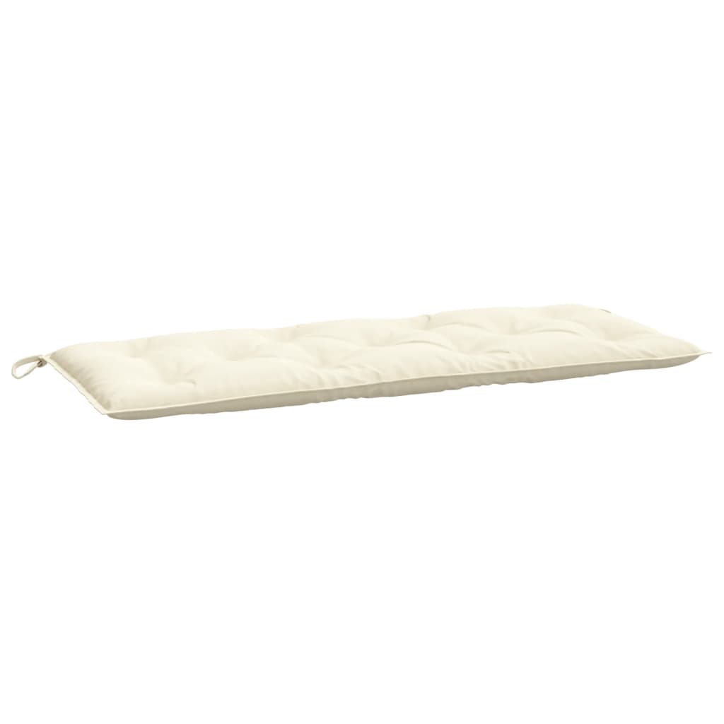 Vidaxl Garden Bench Kissen 120x50x7 cm Oxford Stoff Crème farbig