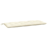 Vidaxl Garden Bench Kissen 120x50x7 cm Oxford Stoff Crème farbig