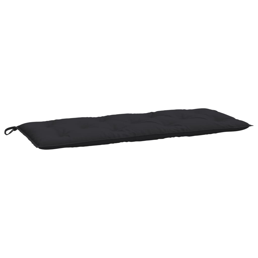 VidaXL Gartenbankauflage 120x50x7 cm Oxford-Stoff schwarz