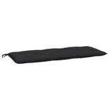 VidaXL Gartenbankauflage 120x50x7 cm Oxford-Stoff schwarz