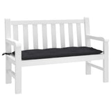 VidaXL Gartenbankauflage 120x50x7 cm Oxford-Stoff schwarz