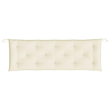 Vidaxl Garden Bench Kissen 150x50x7 cm Oxford Stoff Crèmewit
