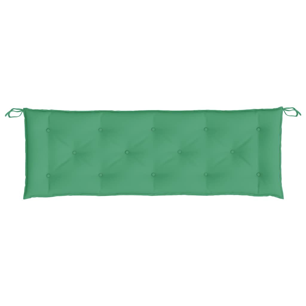 Vidaxl Garden Bench Kissen 150x50x7 cm Oxford Stoff grün