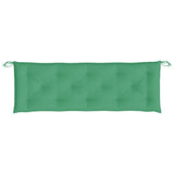 Vidaxl Garden Bench Kissen 150x50x7 cm Oxford Stoff grün