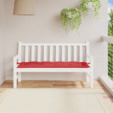 Vidaxl Gartenbank Kissen 150x50x7 cm Oxford Stoff rot
