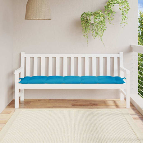 Vidaxl Gartenbank Kissen 180x50x7 cm Oxford Stoff hellblau