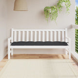 Vidaxl Gartenbank Kissen 180x50x7 cm Oxford Stoff schwarz