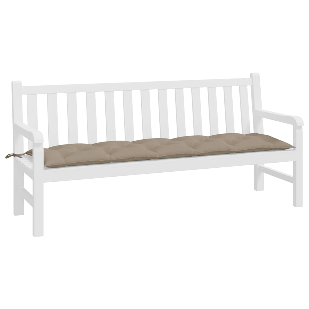 VidaXL Gartenbankauflage 180x50x7 cm Oxford-Stoff Taupe